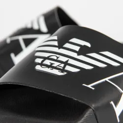 Claquette homme Emporio Armani beachwear Noir - ZESHOES