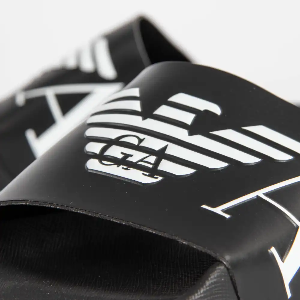 Claquette homme Emporio Armani beachwear Noir - ZESHOES