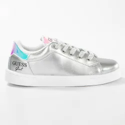 Basket basse femme Guess Silver girl Argent - ZESHOES