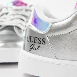 Basket basse femme Guess Silver girl Argent - ZESHOES