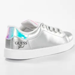 Basket basse femme Guess Silver girl Argent - ZESHOES