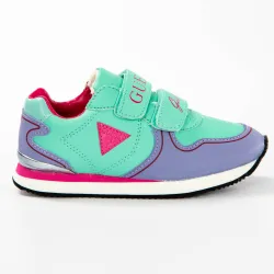 Basket basse fille Guess Mini girl Vert - ZESHOES