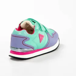 Basket basse fille Guess Mini girl Vert - ZESHOES