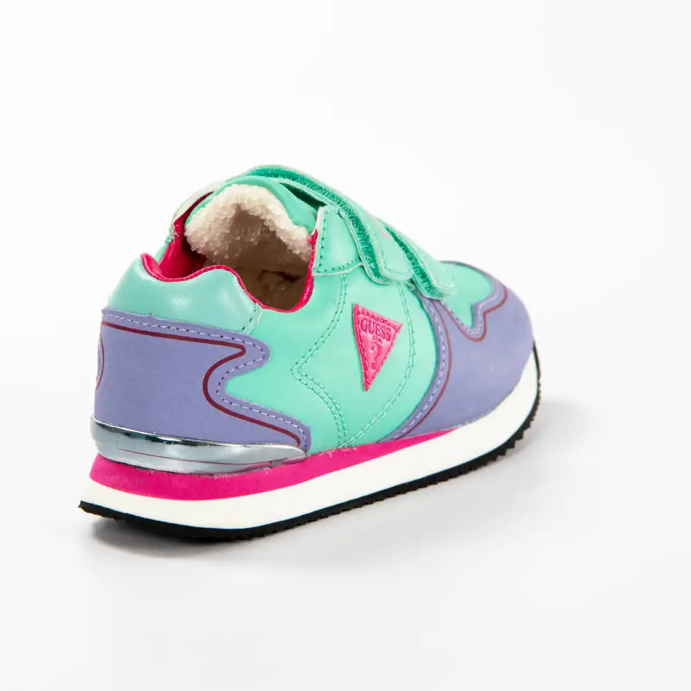 Basket basse fille Guess Mini girl Vert - ZESHOES