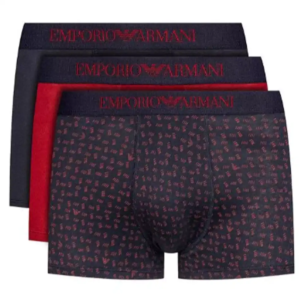 Boxer homme Emporio Armani Pack x3 logo unlimited Multicolor - ZESHOES