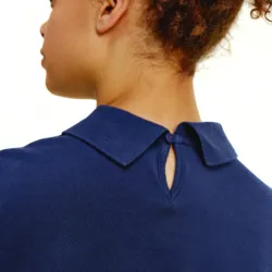 Tee shirt manche courte femme Tommy Jeans Regular linear logo Bleu - ZESHOES Tee shirt manche courte femme Tommy Jeans Regular linear logo Bleu - ZESHOES