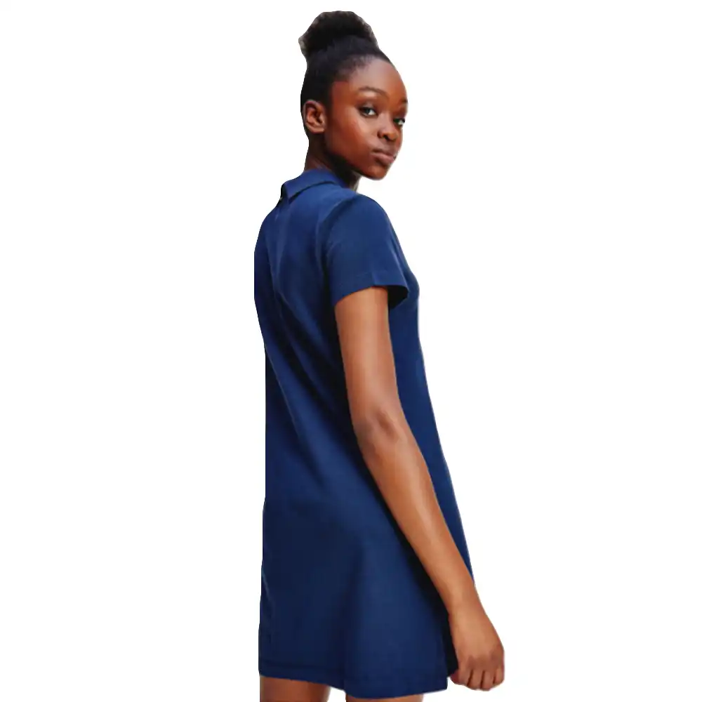 Robe femme Tommy Jeans Essential Bleu - ZESHOES Robe femme Tommy Jeans Essential Bleu - ZESHOES