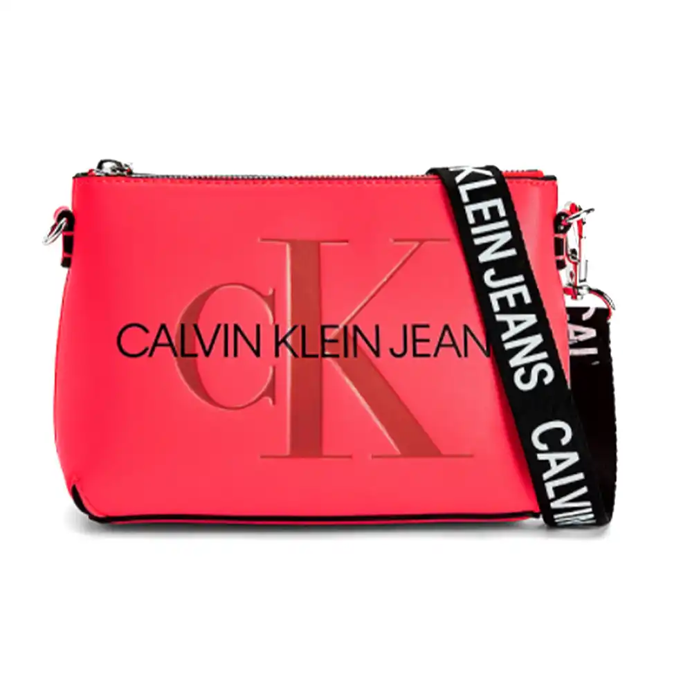 Sac a main femme Calvin Klein Camera pouch Rouge - ZESHOES