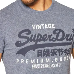T shirt manche courte homme Superdry Graphic logo vintage Gris - ZESHOES T shirt manche courte homme Superdry Graphic logo vintage Gris - ZESHOES