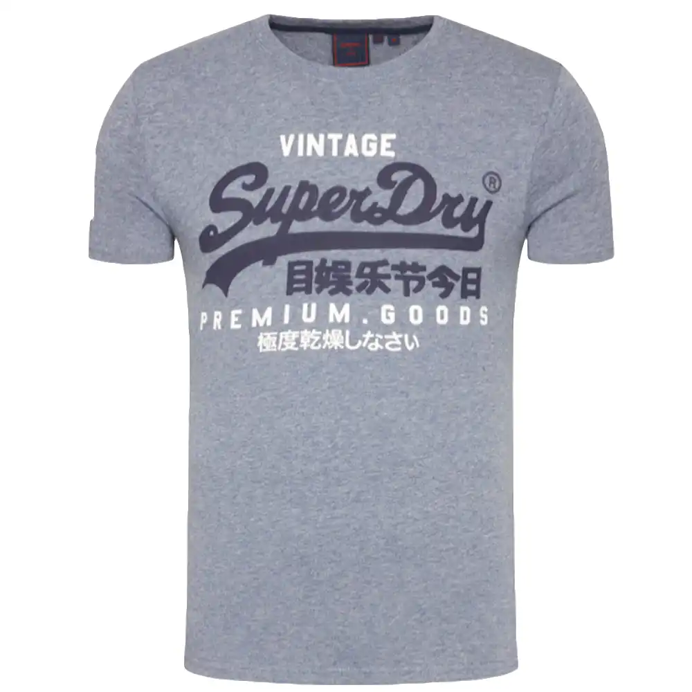 T shirt manche courte homme Superdry Graphic logo vintage Gris - ZESHOES T shirt manche courte homme Superdry Graphic logo vintage Gris - ZESHOES