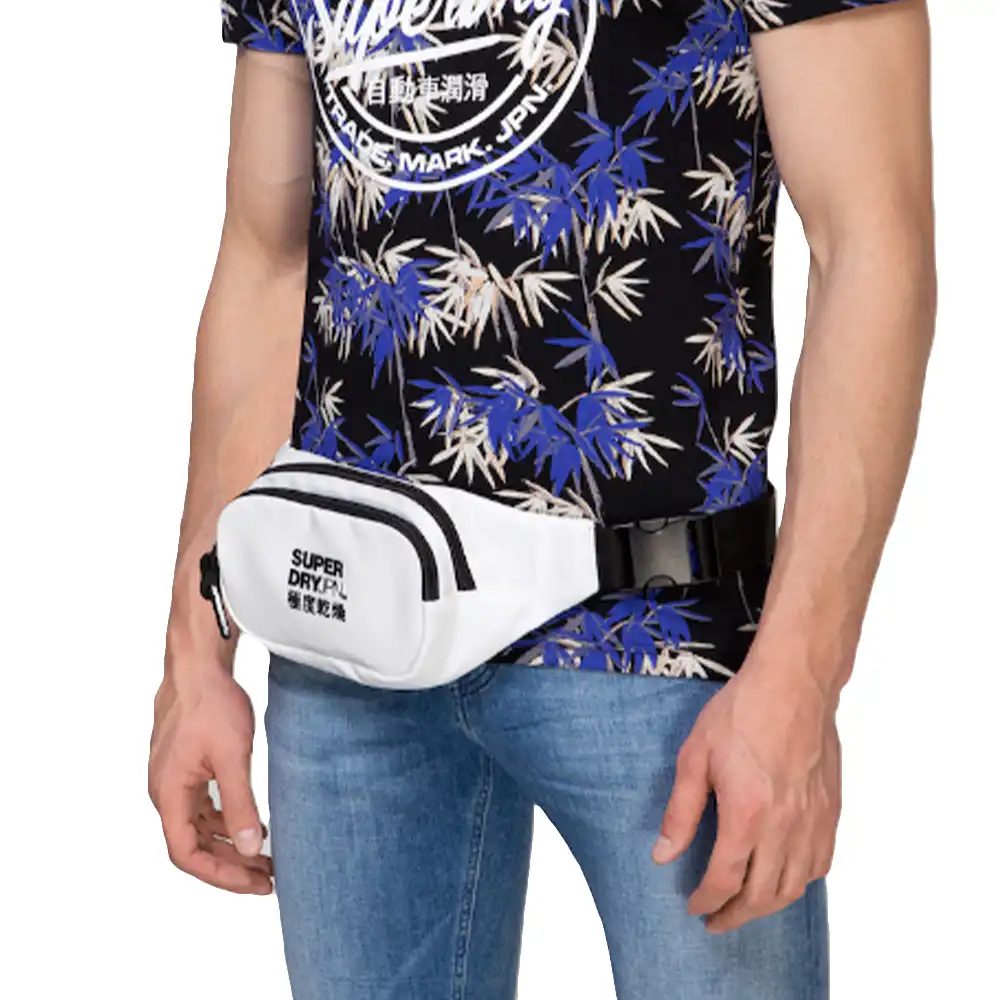 Sac banane homme Superdry streetwear Blanc - ZESHOES