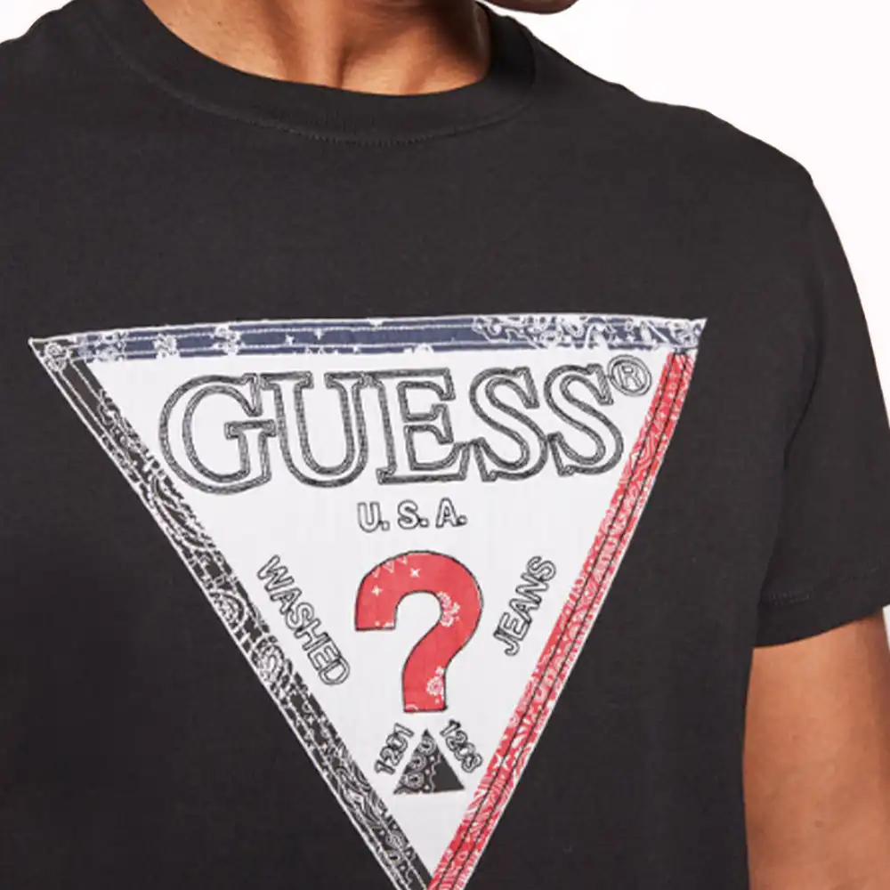 T shirt manche courte homme Guess Class logo Noir - ZESHOES T shirt manche courte homme Guess Class logo Noir - ZESHOES