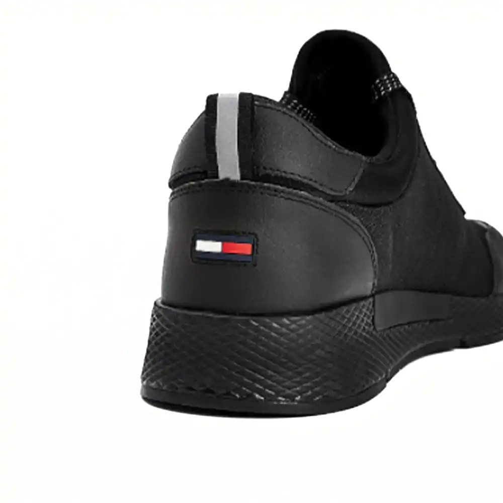 Basket basse homme Tommy Jeans Little flag Noir - ZESHOES Basket basse homme Tommy Jeans Little flag Noir - ZESHOES