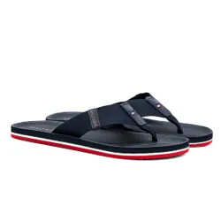 Tong homme Tommy Jeans Style moulé Bleu - ZESHOES Tong homme Tommy Jeans Style moulé Bleu - ZESHOES