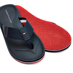 Tong homme Tommy Jeans Style moulé Bleu - ZESHOES Tong homme Tommy Jeans Style moulé Bleu - ZESHOES