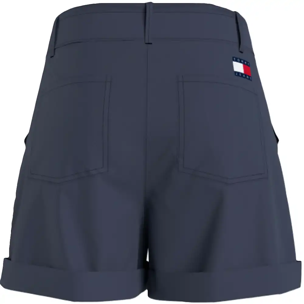 Short femme Tommy Jeans Mom belted Bleu - ZESHOES