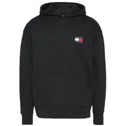 Sweat capuche homme Tommy Jeans Badge Noir - ZESHOES