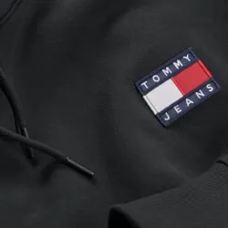 Sweat capuche homme Tommy Jeans Badge Noir - ZESHOES