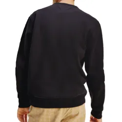 Sweat shirt homme Tommy Jeans Ombre corp logo crew Noir - ZESHOES Sweat shirt homme Tommy Jeans Ombre corp logo crew Noir - ZESHOES