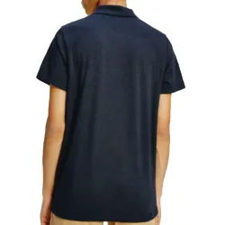 Polo manche courte Tommy Jeans Essential jersey logo Noir - ZESHOES Polo manche courte Tommy Jeans Essential jersey logo Noir - ZESHOES