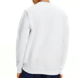 Sweat shirt homme Tommy Jeans Ombre corp logo Blanc - ZESHOES Sweat shirt homme Tommy Jeans Ombre corp logo Blanc - ZESHOES