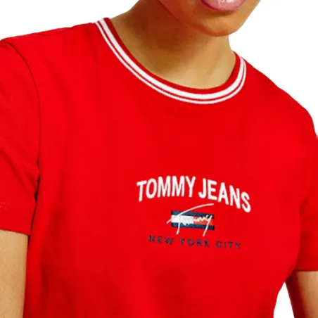 Produits victimes de leur succès Tommy Jeans Rouge Coton bio