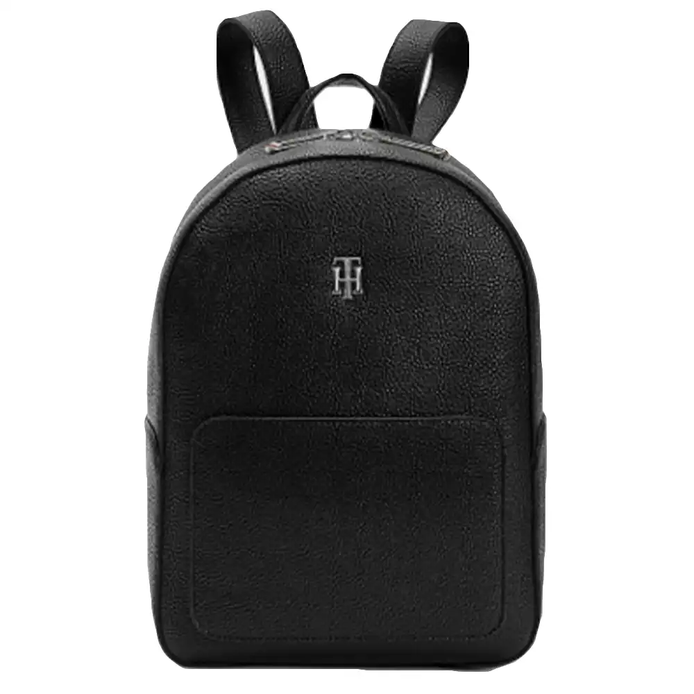 Sac à dos femme Tommy Jeans Essence effet grain fin Noir - ZESHOES