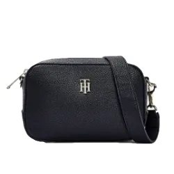 Pochette femme Tommy Jeans Essence à logo emblématique Noir - ZESHOES