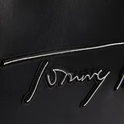 Sac a main femme Tommy Jeans Style signature brodé Noir - ZESHOES Sac a main femme Tommy Jeans Style signature brodé Noir - ZESHOES