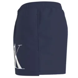 Short de bain homme Calvin Klein Classic logo Bleu - ZESHOES