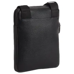 Sac a bandouliere homme Calvin Klein Style plat Noir - ZESHOES Sac a bandouliere homme Calvin Klein Style plat Noir - ZESHOES