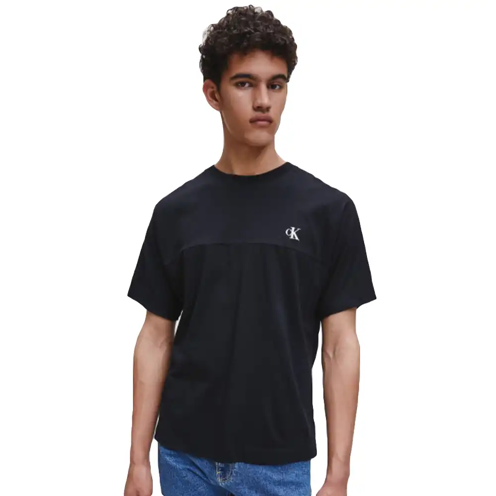 T shirt manche courte homme Calvin Klein Big logo classic Noir - ZESHOES