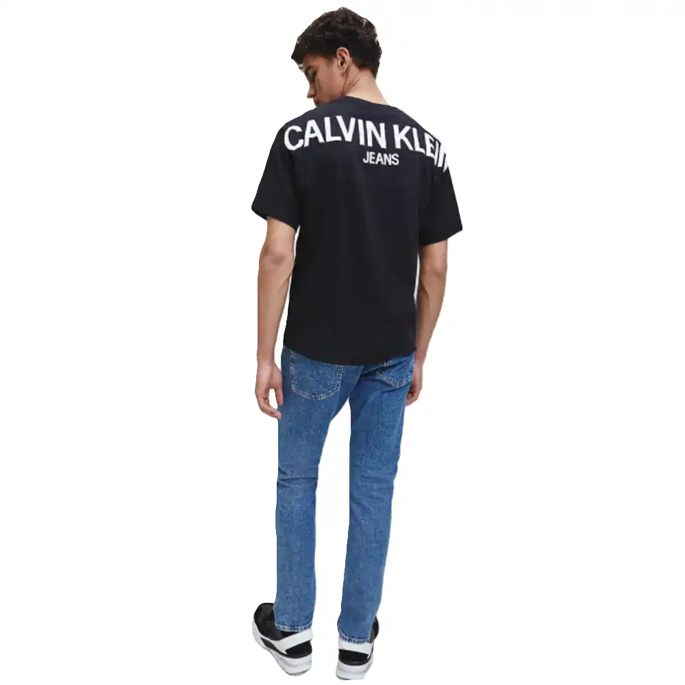 T shirt manche courte homme Calvin Klein Big logo classic Noir - ZESHOES