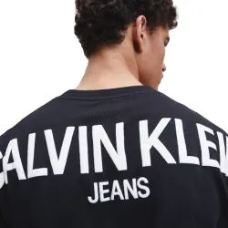 T shirt manche courte homme Calvin Klein Big logo classic Noir - ZESHOES