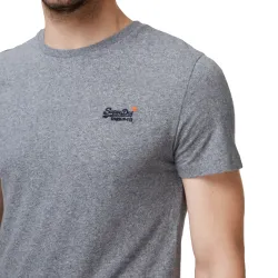T shirt manche courte homme Superdry Orange label vintage Gris - ZESHOES T shirt manche courte homme Superdry Orange label vintage Gris - ZESHOES