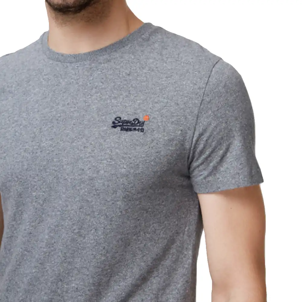 T shirt manche courte homme Superdry Orange label vintage Gris - ZESHOES T shirt manche courte homme Superdry Orange label vintage Gris - ZESHOES