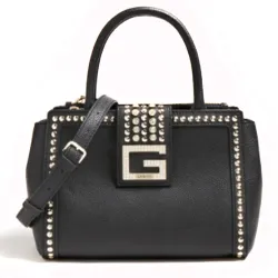 Sac a main femme Guess Big bling clou Noir - ZESHOES
