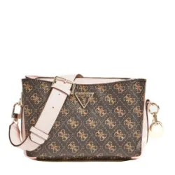 Pochette femme Guess Logo 3g Marron - ZESHOES