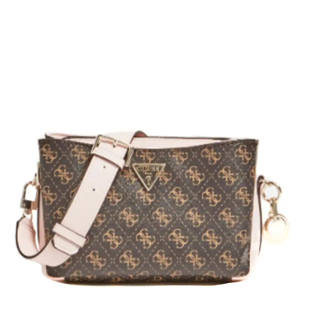 Pochette femme Guess Logo 3g Marron - ZESHOES