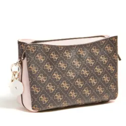 Pochette femme Guess Logo 3g Marron - ZESHOES