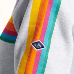 Sweat shirt femme Superdry Cali raglan Gris - ZESHOES Sweat shirt femme Superdry Cali raglan Gris - ZESHOES