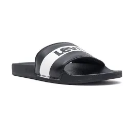 Claquette homme Levis strapped Noir - ZESHOES Claquette homme Levis strapped Noir - ZESHOES