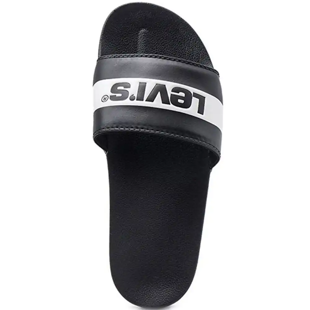 Claquette homme Levis strapped Noir - ZESHOES Claquette homme Levis strapped Noir - ZESHOES