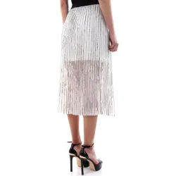 Jupe femme Guess gonne donna Blanc - ZESHOES Jupe femme Guess gonne donna Blanc - ZESHOES