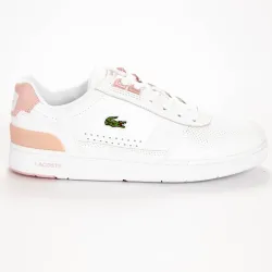 Basket basse femme Lacoste T clip Rose - ZESHOES