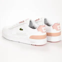 Basket basse femme Lacoste T clip Rose - ZESHOES