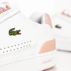 Basket basse femme Lacoste T clip Rose - ZESHOES
