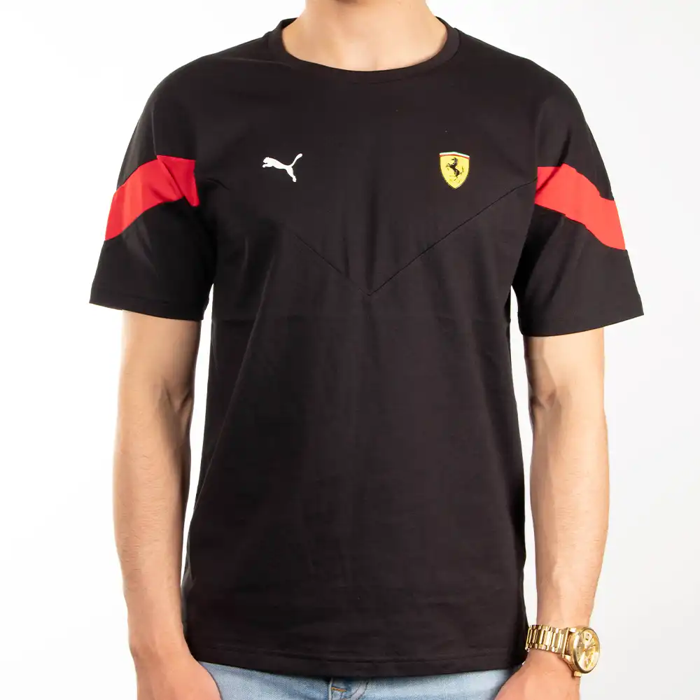 T shirt manche courte homme Puma Style ferrari Noir - ZESHOES