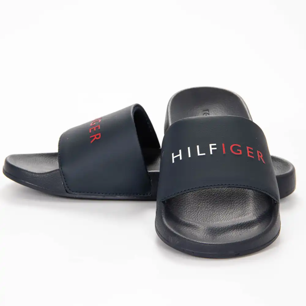 Claquette homme Tommy Jeans Confort color Bleu - ZESHOES Claquette homme Tommy Jeans Confort color Bleu - ZESHOES