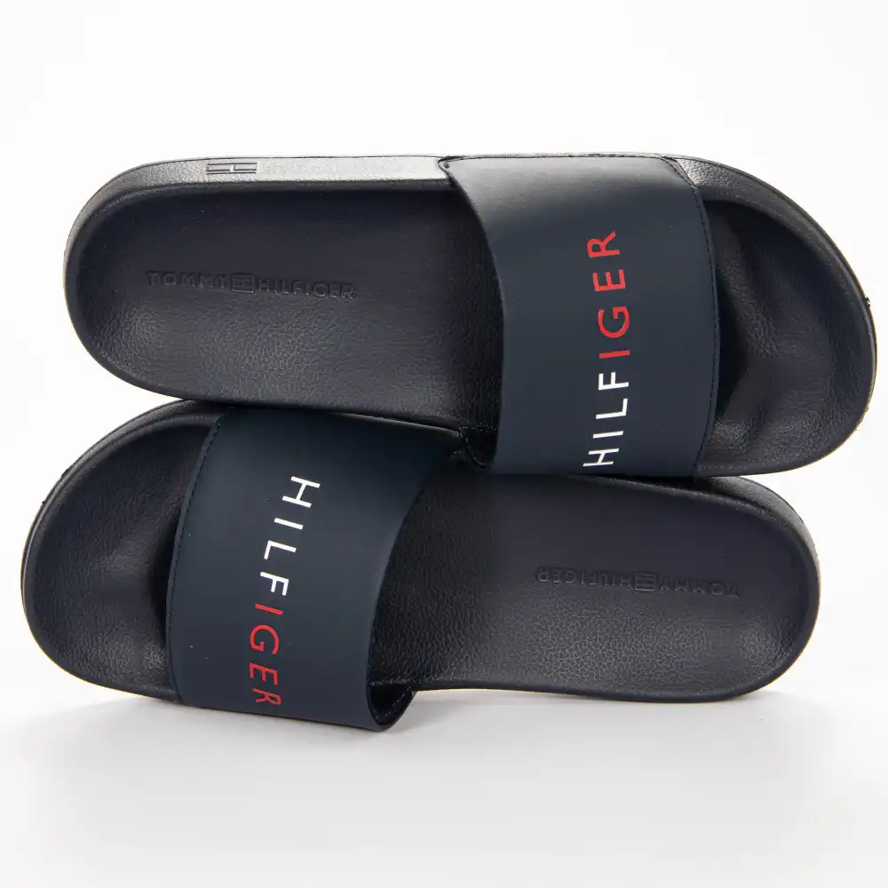 Claquette homme Tommy Jeans Confort color Bleu - ZESHOES Claquette homme Tommy Jeans Confort color Bleu - ZESHOES